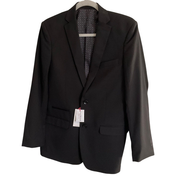 NWT Isaac Mizrahi New York Youth Size 20 Black Blazer Two Button Wool Child New - Picture 1 of 13